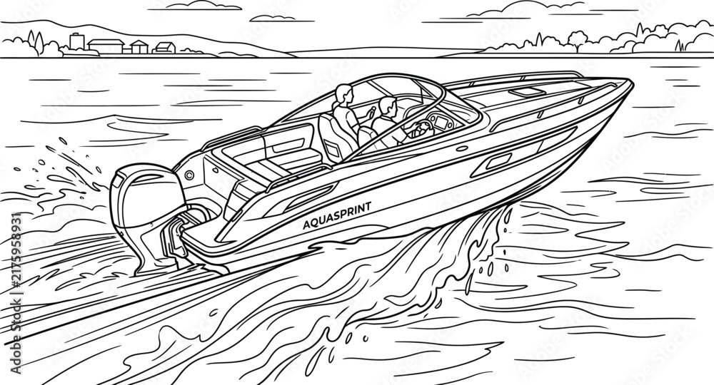 Obraz premium boat in the water
