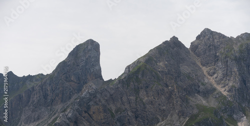 Obraz na plátně Mountain Peak View Passo Giau in the Dolomites