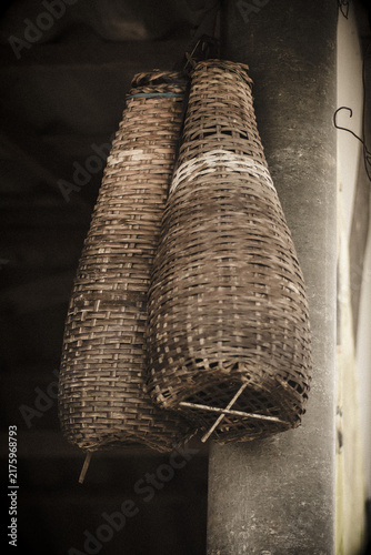 Eel trap Eel pot make bamboo asia style