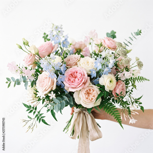 Pastel Romantic Flower Bouquet