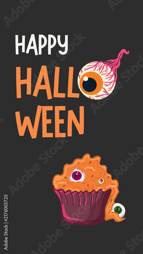 Orange and Black Modern Happy Halloween Instagram Story - 1