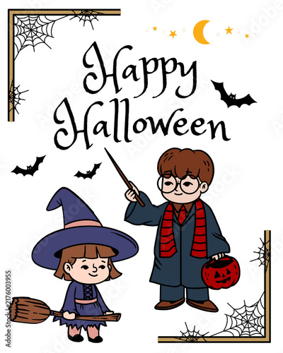 Black and Colorful Illustrated Happy Halloween Instagram Post - 1