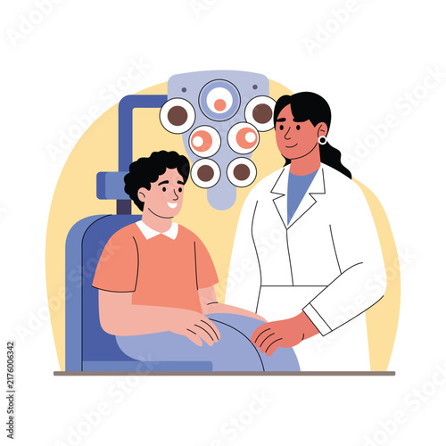 Eye Specialist Vector Illustration EPS File 