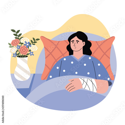 Patient Vector Illustration EPS File 