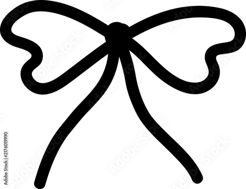  Cute doodle bow