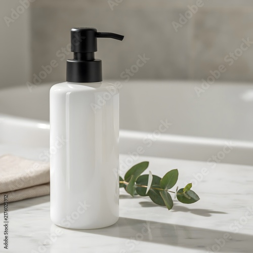 soap and towel