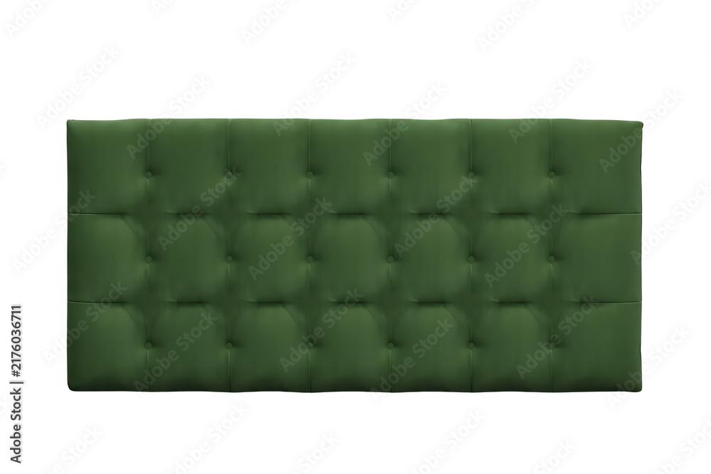 Obraz premium Wide olive green padded headboard with buttons