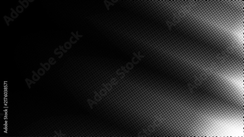 Abstract black halftone pattern background. Dotted tone transition and clean contrast. Elegant vector design for advertising, presentation and web design.