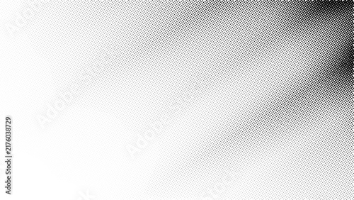 Abstract white halftone pattern background. Pop art dots fading across the surface. Minimal vector design for poster, template and copy space.