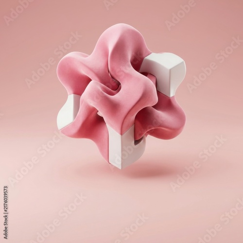 Pink ribbon on gift box symbolizing breast cancer awareness and support