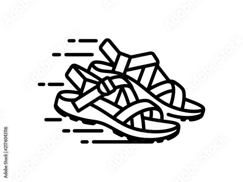 Fast moving sandals for walking and hiking adventures with speed and comfort
