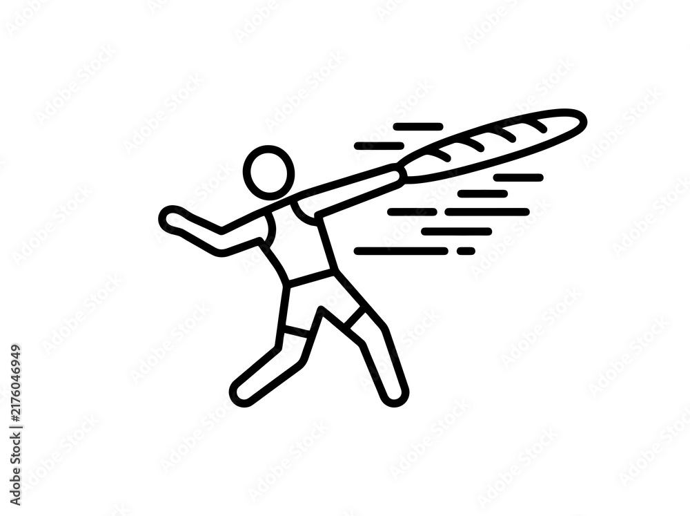 Obraz premium Athlete with a baguette in a dynamic action pose representing a food sport or activity