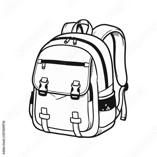 Rugged travel knapsack featuring multiple pockets and durable straps perfect for school supplies or hiking gear to carry necessities safely while exploring wilderness trails or navigating urban