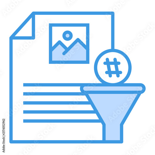 Fotografie Content curation icon