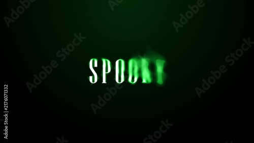 Spooky Horror Text Animation