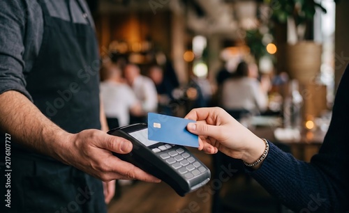 Contactless Card Payment at Restaurant