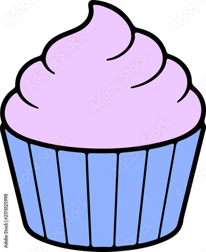 Cupcake Clipart Isolated on Transparent Background