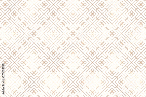 Фотография Radiant orange and white geometric star lattice background with intricate hexagonal tessellation for modern design and textile patterns
