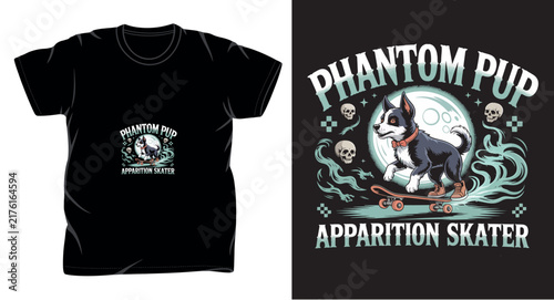 Dog graphic vector art t-shirt design print template
