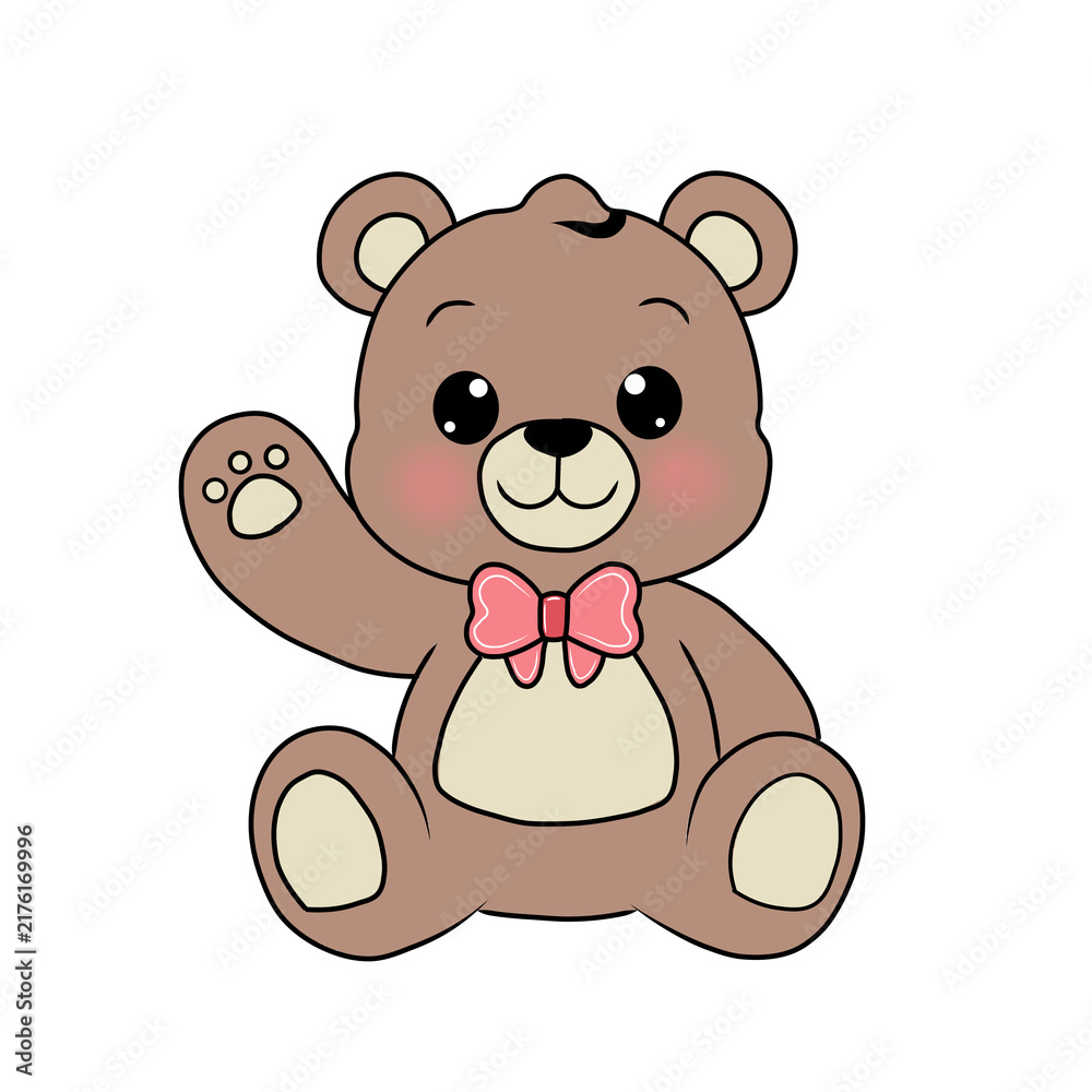 Fototapeta premium teddy bear animation