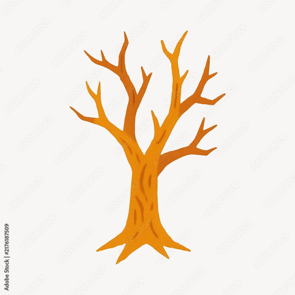 Obraz premium Leafless tree illustration PNG