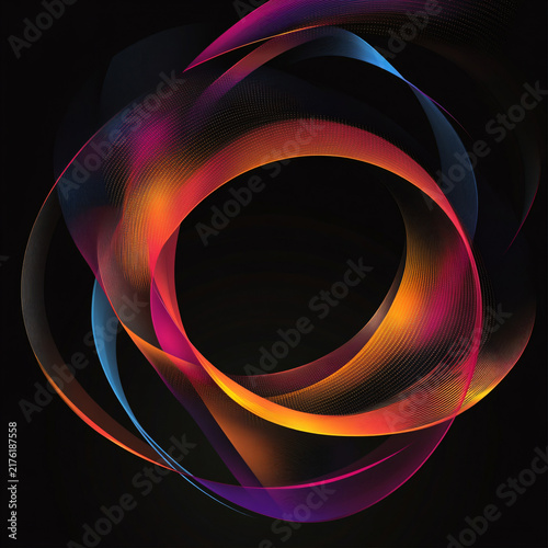 A circle with the glow quot in the dark