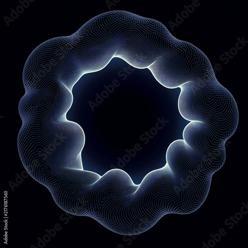 A circle with the glow quot in the dark