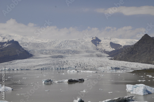 Glacier and ice in iceland