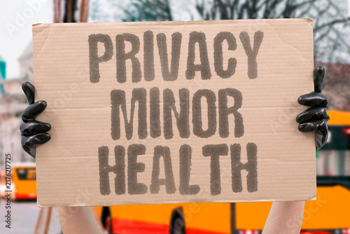 Foto "Privacy minor health" Confidentiality rules for teen sexual health