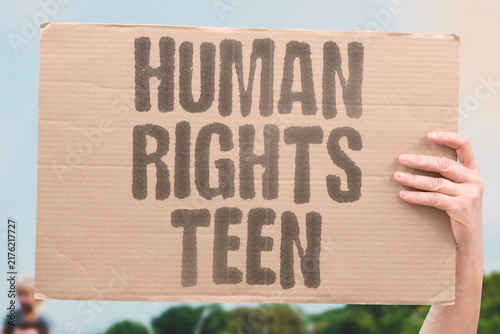 Bild auf Leinwand "Human rights teen" International rulings protect adolescent gender care