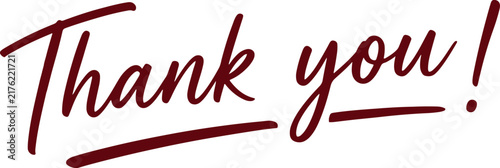 Handwritten Script Thank You Text Effect and Thank you clip art