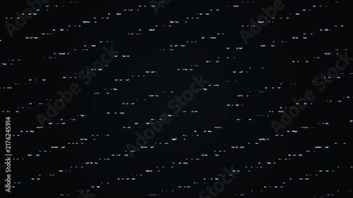 Abstract Digital Data Flow with Glowing Blue Particles on Dark Background
