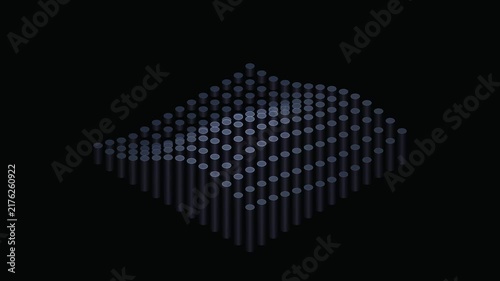 Minimalist Blue and Purple Media Frame Placeholder for Video Production