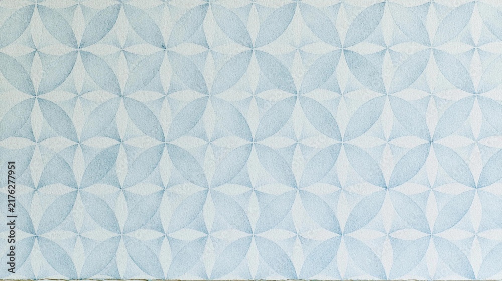 Fototapeta premium Square tile with a light blue background. the tile has a repeating pattern of small, diamond-shaped lines that are arranged in a symmetrical manner.
