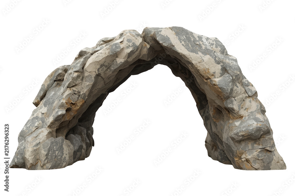 Fototapeta premium Natural weathered rock arch gateway