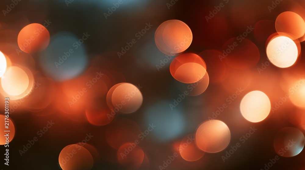 Fototapeta premium Soft glowing circles create a warm and inviting atmosphere with copy space for text or design.
