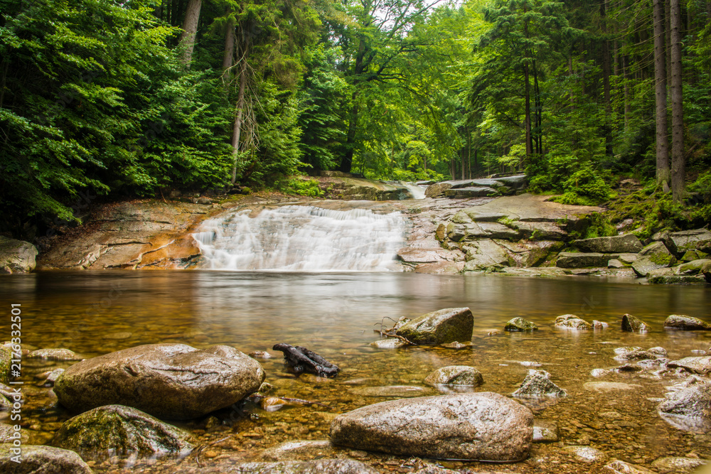 Fototapeta premium Waterfall in Czechia.
