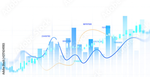 transparent financial market background with glowing blue candlestick charts, rising stock market trends, investment data and digital trading graphs.	
