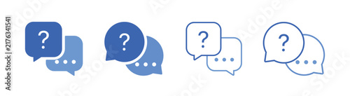Bild auf Leinwand Frequently asked questions FAQ icon set_faq help, customer support, question ans