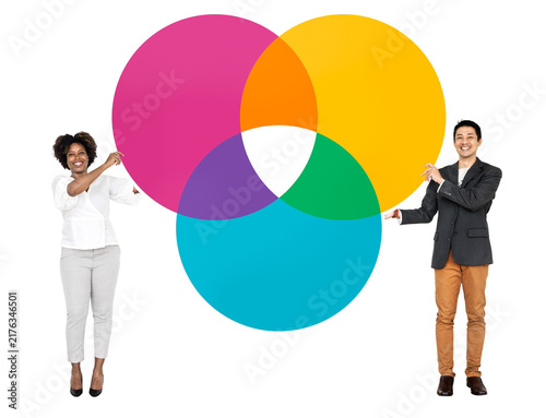 Canvas Print Png Businesspeople planning ideas, transparent background