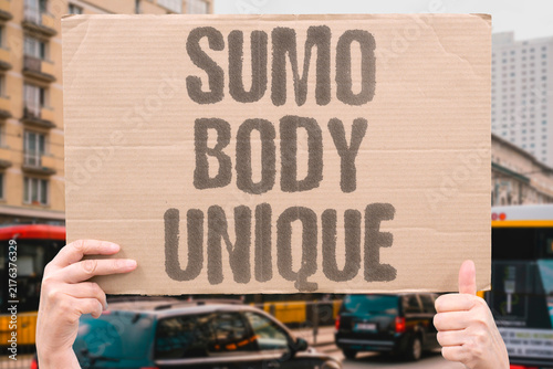 Картината върху платно "Sumo body unique" Athletic adaptation with high BMI