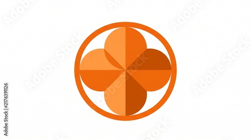 vector illustration of an orange flower