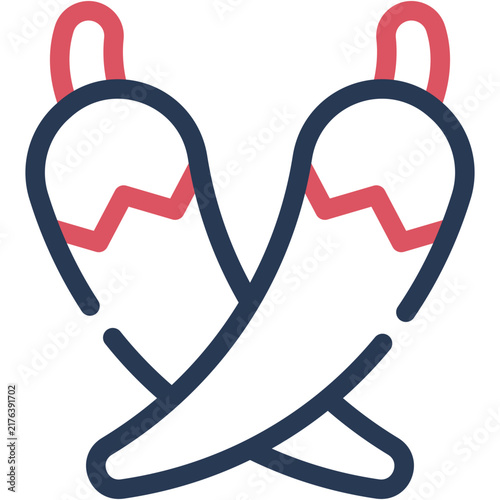 Chili pepper Icon - Vector Graphic Design