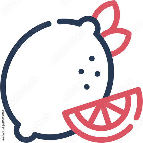 Lemon Icon - Vector Graphic Design