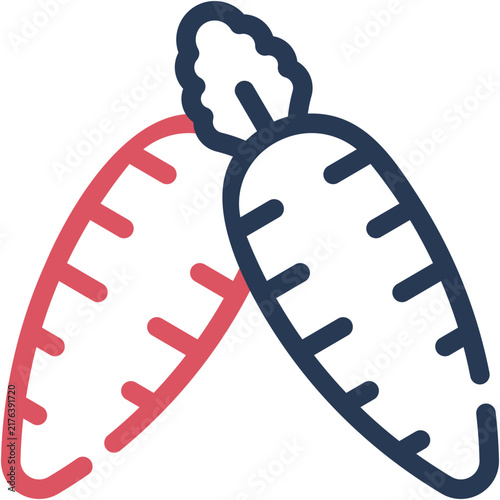 Horseradish Icon - Vector Graphic Design