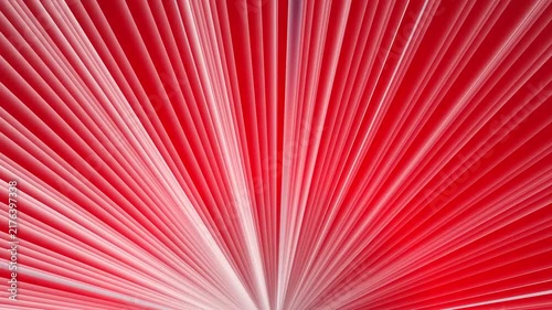Abstract red background with bright light rays and sharp lines radiating from the center for a dynamic and energetic modern design texture