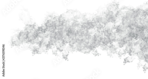 Konstfotografi Low dense fog and smoke clouds spreading on the ground transparent background