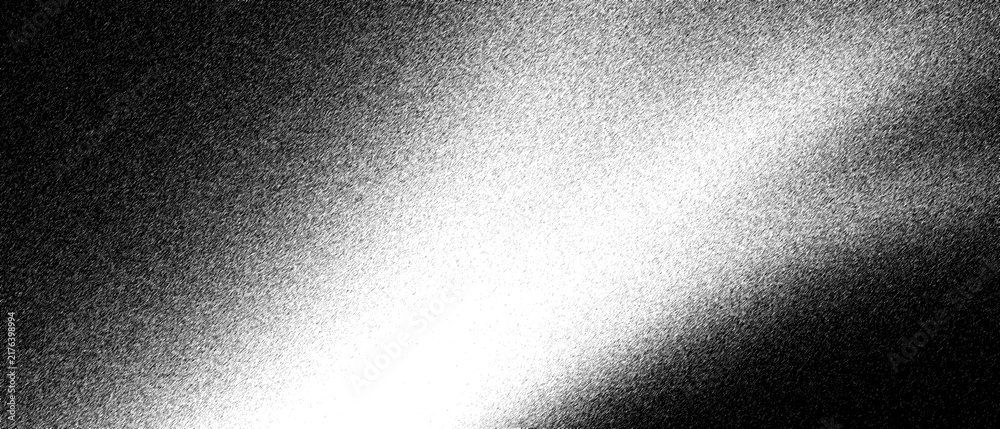 Obraz premium Grainy black and white light leak texture, cinematic film grain overlay with soft glow. Abstract monochrome smoke effect on dark background. Vintage analog photography aesthetic for overlays.