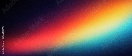 Foto Retro light leak background with grainy texture and rainbow prism effect