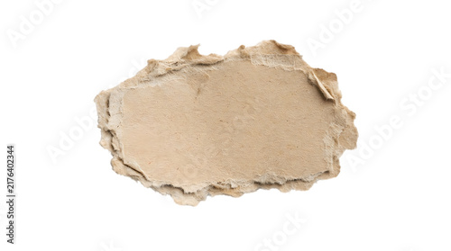Beige cosmetic cream smear isolated on white background